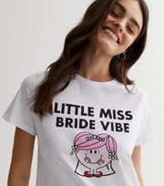 New Look White Little Miss Bride Vibe Logo T-Shirt